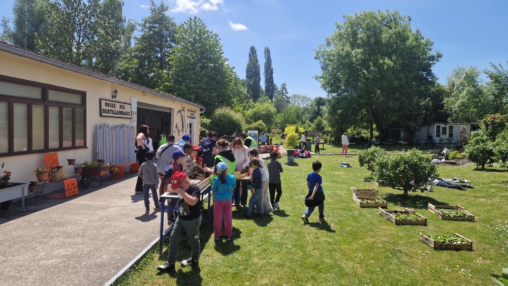 Accueil des scolaires au musée des hortillonnages